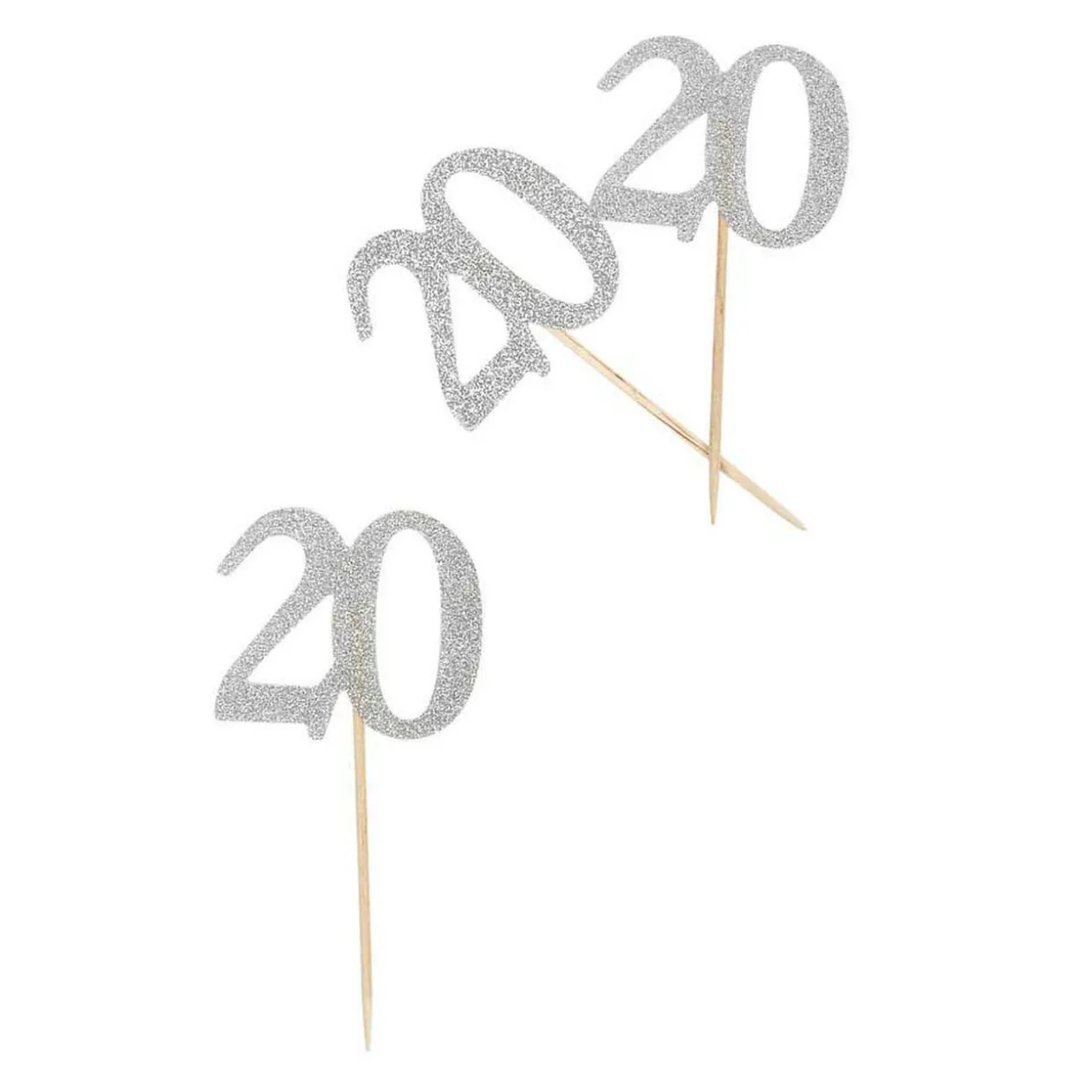 Décoration de table anniversaire 20 ans argenté
