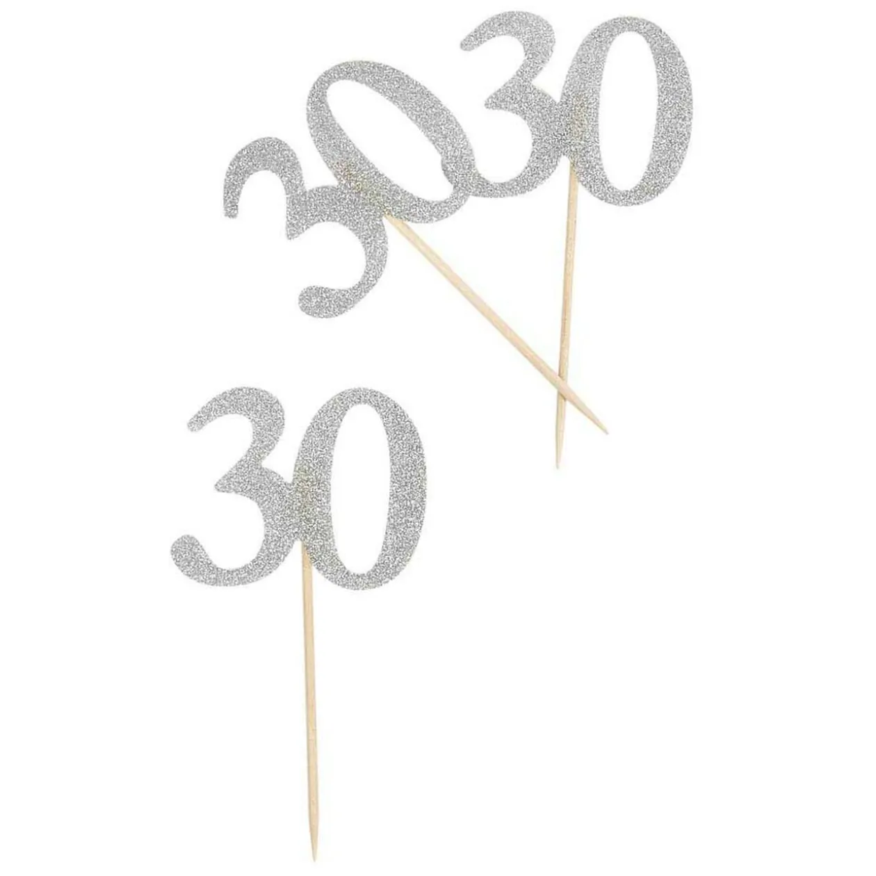 Décoration de table anniversaire 30 ans argenté