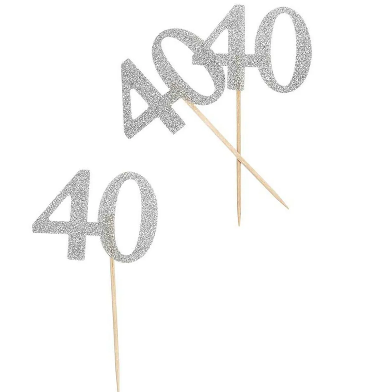 Décoration de table anniversaire 40 ans argenté