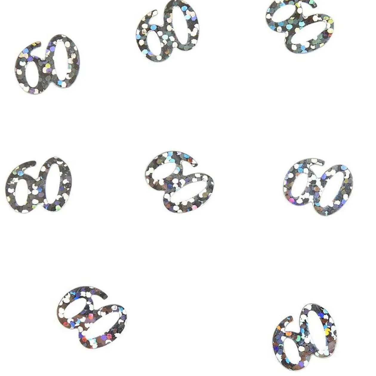 Décoration de table anniversaire 60 ans argenté