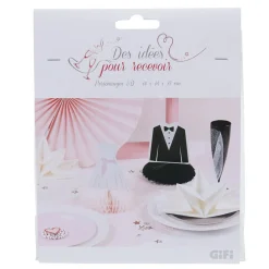 Décoration de table design mariés