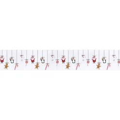 Décoration fenêtre Noël électrostatique frise de personnages 120x20cm