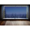 Décoration fenêtre Noël électrostatique frise de houx 120x20cm