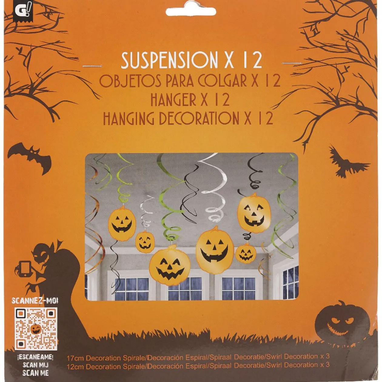 Décoration Halloween 12 pièces