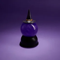 Décoration Halloween boule animée LED chapeau sorcière