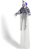 Décoration Halloween clown suspendu sonore et animé H180cm