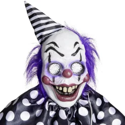 Décoration Halloween clown suspendu sonore et animé H180cm
