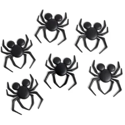 Décoration Halloween Disney araignée Mickey noire 6 pièces