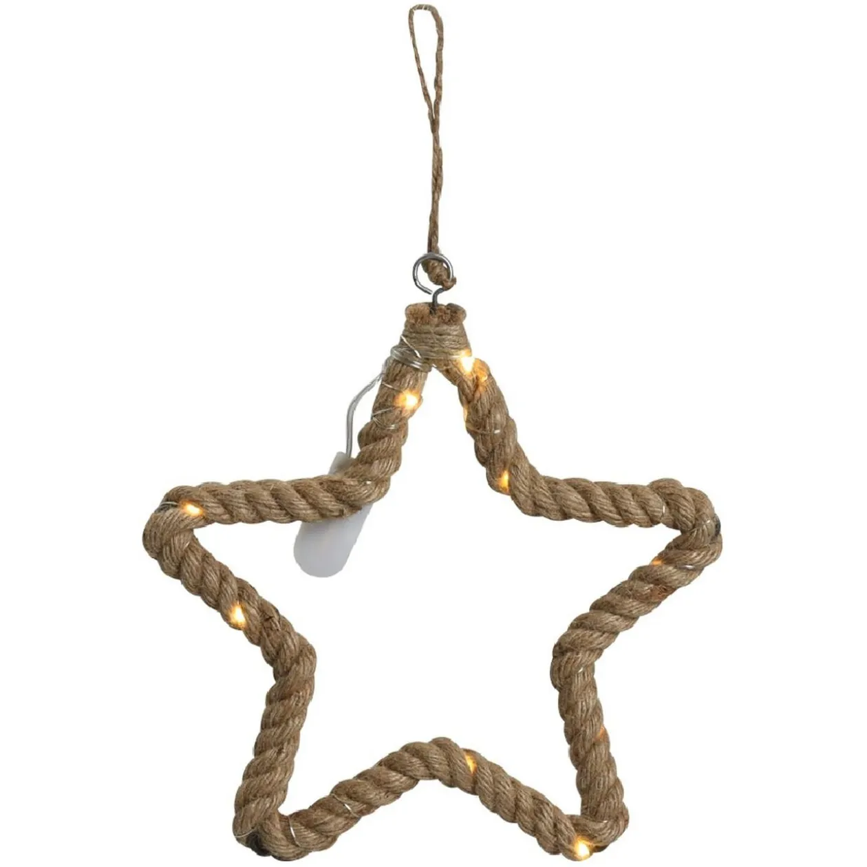 Décoration lumineuse à suspendre corde 15 LED