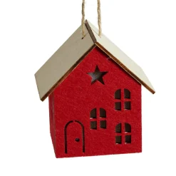 Décoration lumineuse maison de Noël à piles - 3 coloris