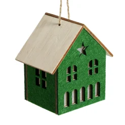 Décoration lumineuse maison de Noël à piles - 3 coloris