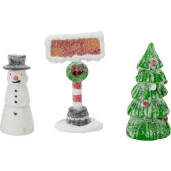 Décoration maison lumineuse de Noël avec figurines