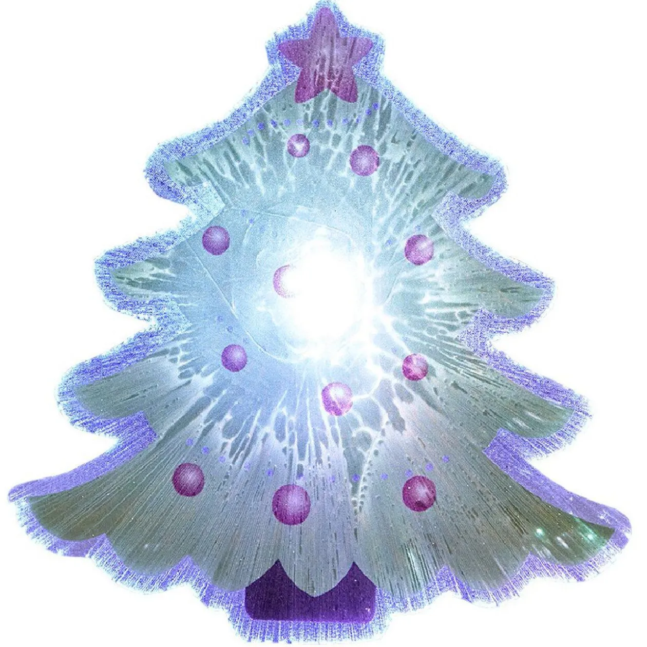 Décoration noël de fenêtre lumineuse 1LED, pvc