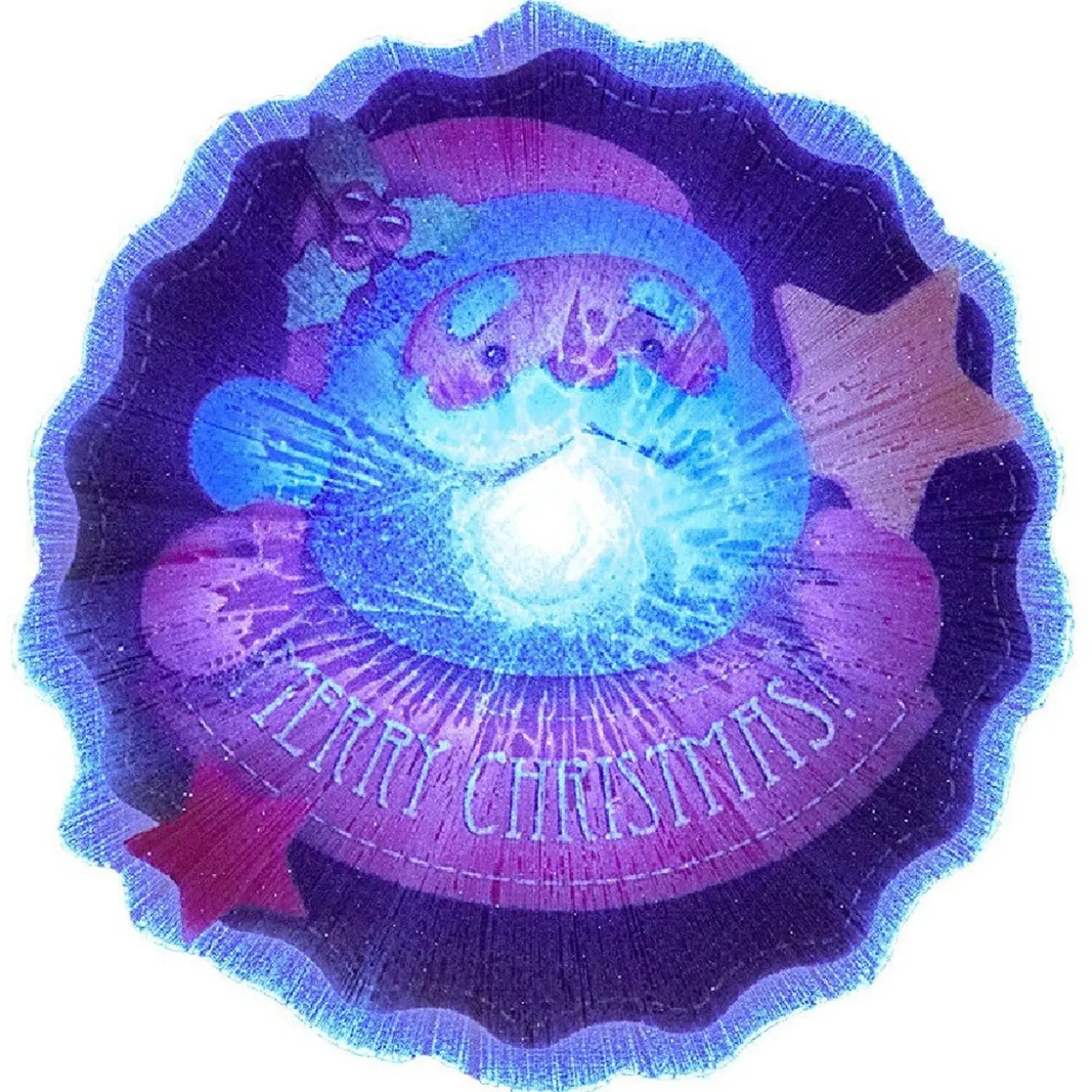 Décoration noël de fenêtre lumineuse 1LED, pvc