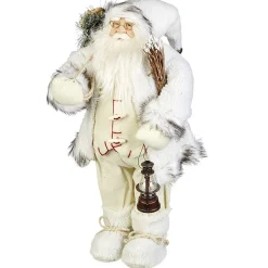 Décoration père noel a poser rouge et blanc