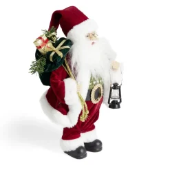 Décoration Père Noël à poser rouge H30cm