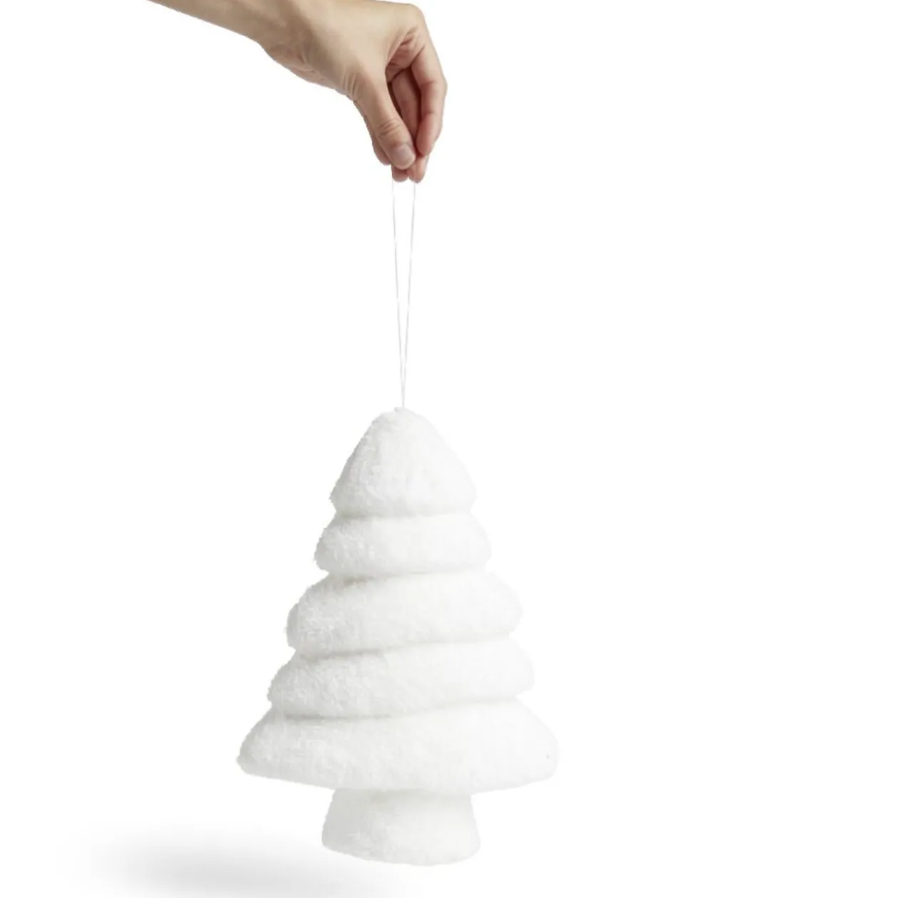 Décoration sapin de Noël blanc