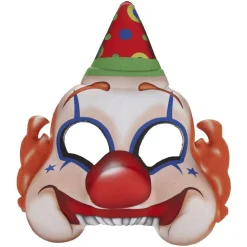 Demi masque clown Halloween enfant