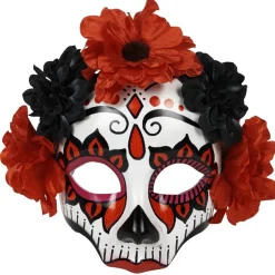 Demi masque fleur Day of dead