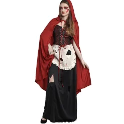 Déguisement adulte chaperon rouge robe et cape taille M