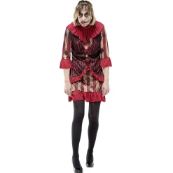 Déguisement adulte clown ensanglanté robe Halloween taille L