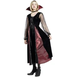 Déguisement adulte Halloween vampire robe - Taille S