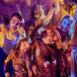 Déguisement adulte Halloween épouvantail poncho - Taille unique