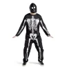 Déguisement adulte squelette combinaison et capuche taille S