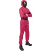 Déguisement combinaison Squid Game rouge Taille S