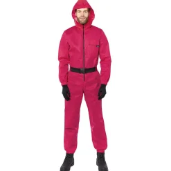 Déguisement combinaison Squid Game rouge Taille S