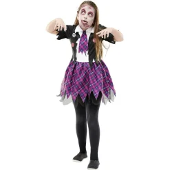 Déguisement enfant écolière zombie Halloween 7 à 10 ans