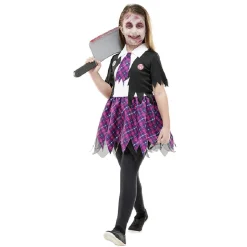 Déguisement enfant écolière zombie Halloween 7 à 10 ans