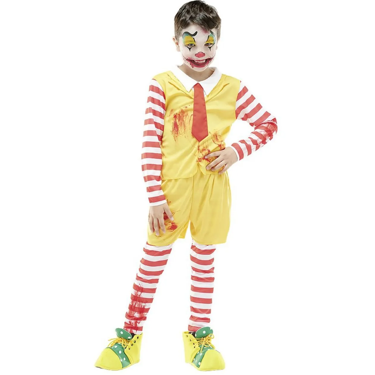 Déguisement enfant Creepy clown Halloween 7 à 10 ans