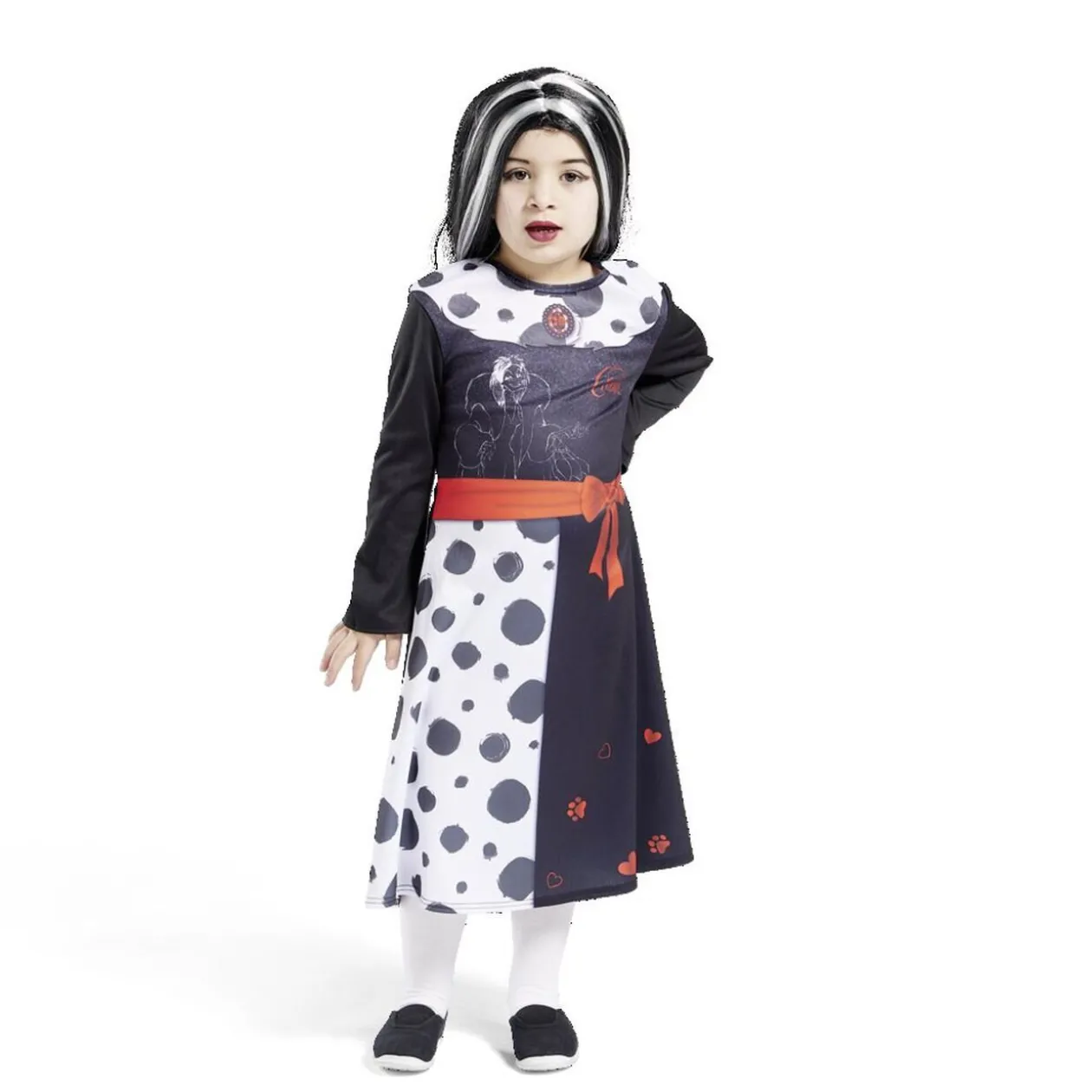Déguisement enfant Cruella robe 3/4 ans