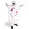 Déguisement enfant Halloween fantôme sang rouge et blanc 4/6 ans