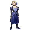 Déguisement enfant Halloween reine robe et col 11/14 an