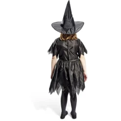 Déguisement enfant Halloween sorcière robe chapeau 11/14ans