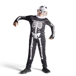 Déguisement enfant Halloween squelette combinaison et cagoule 4/6ans