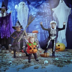 Déguisement enfant Halloween squelette combinaison et cagoule 4/6ans