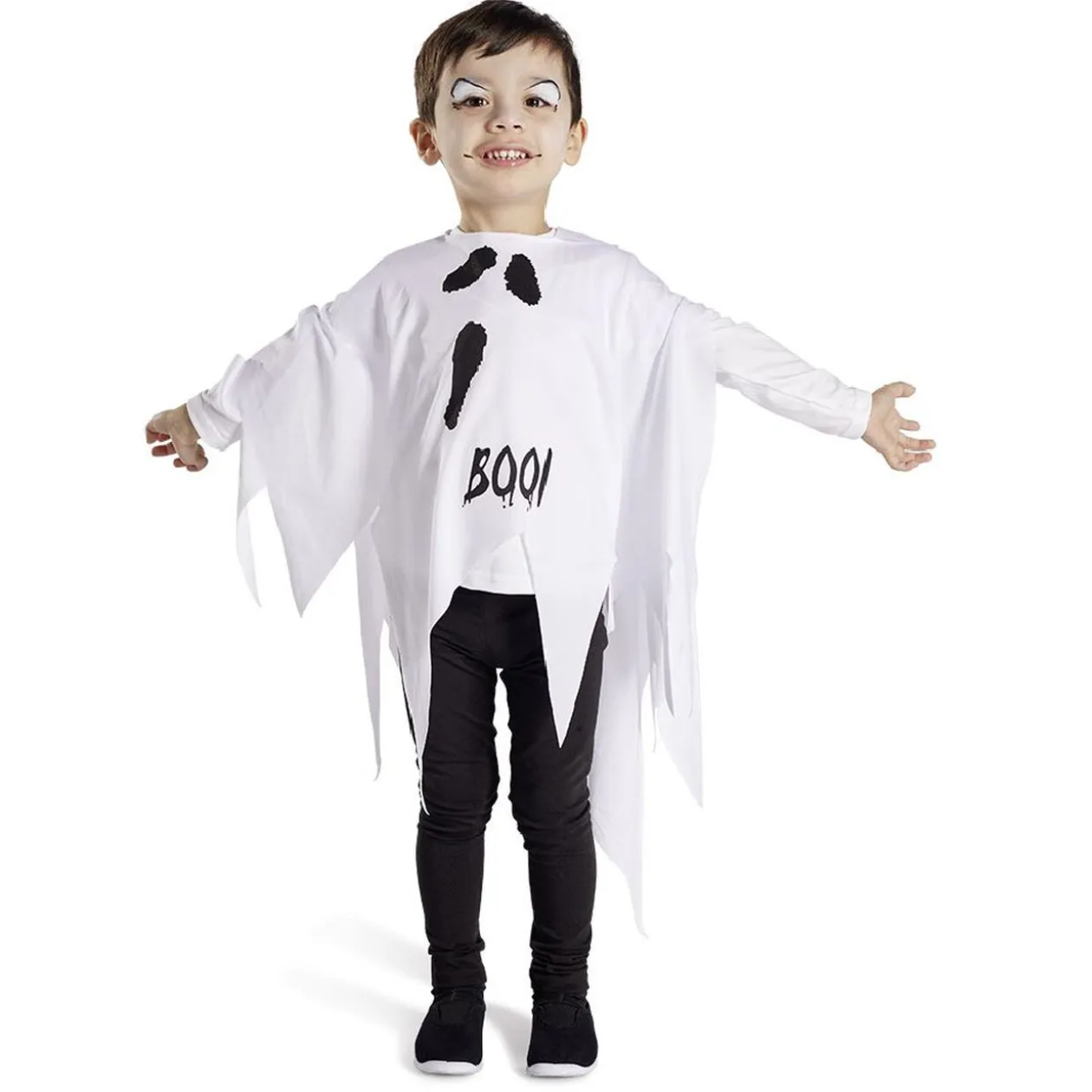 Déguisement enfant Halloween fantôme blanc - Taille unique