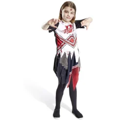 Déguisement enfant Halloween pompom girl tshirt jupe 11/14ans