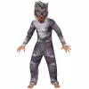 Déguisement enfant loup garou gris Halloween 7/10 ans