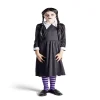 Déguisement enfant Mercredi Addams robe et col 11/14 ans