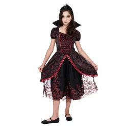 Déguisement enfant reine gothique Halloween 7 à 10 ans