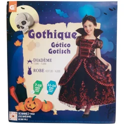 Déguisement enfant robe gothique 7/10 ans