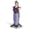 Déguisement enfant sirène robe et serre-tête noir et violet 7/10ans