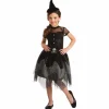 Déguisement fille Halloween sorcière rock noir 4/6 ans
