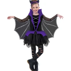 Déguisement fille Halloween chauve souris 7/10 ans