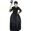 Déguisement fille reine noire Halloween 7/10 ans
