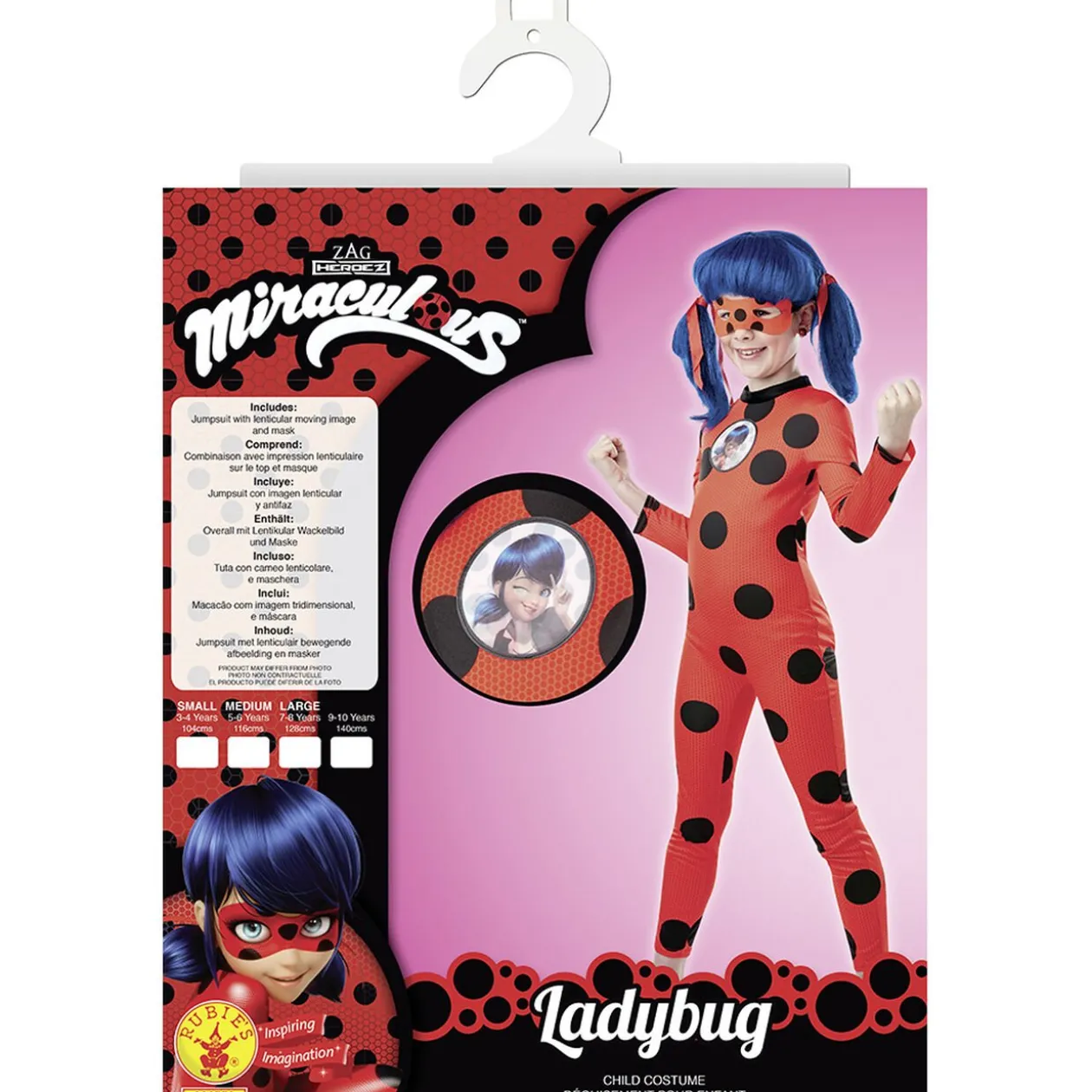 Déguisement Miraculous Lady Bug enfant 7/8 ans